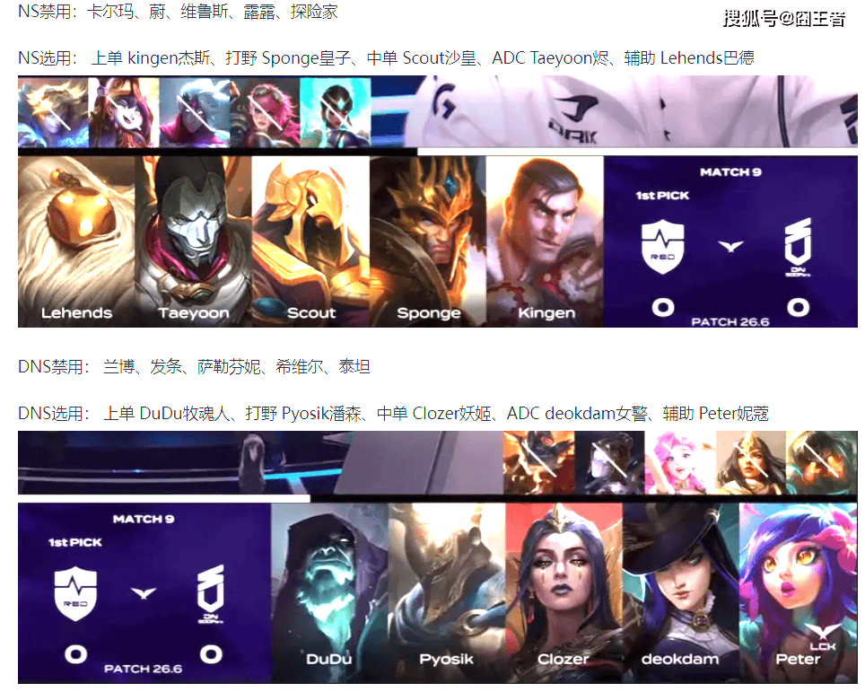 LCK第二赛段：上野超模，NS零封DNS