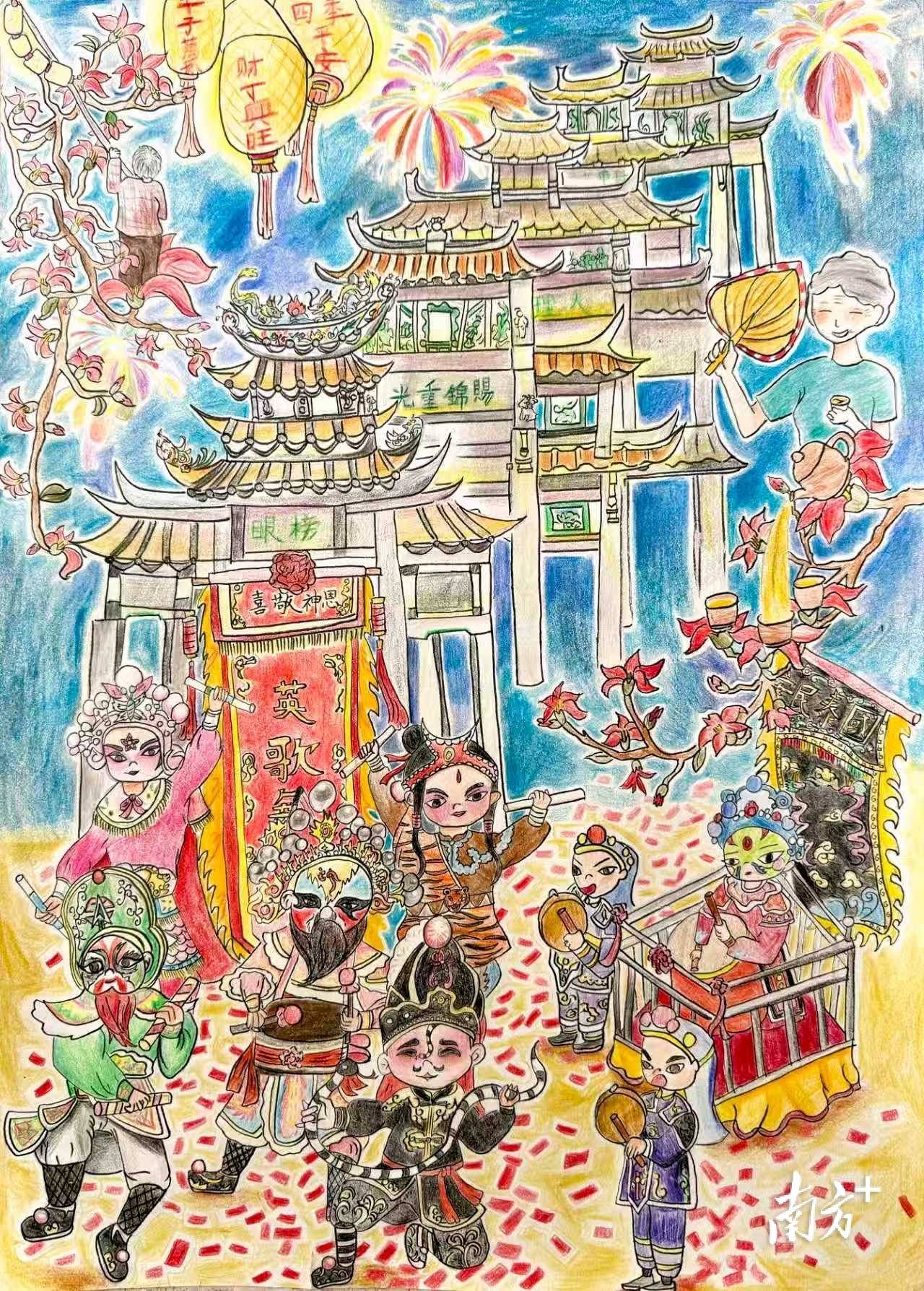 平均年龄不到14岁！这场画展，看少儿笔下的潮州有多惊艳